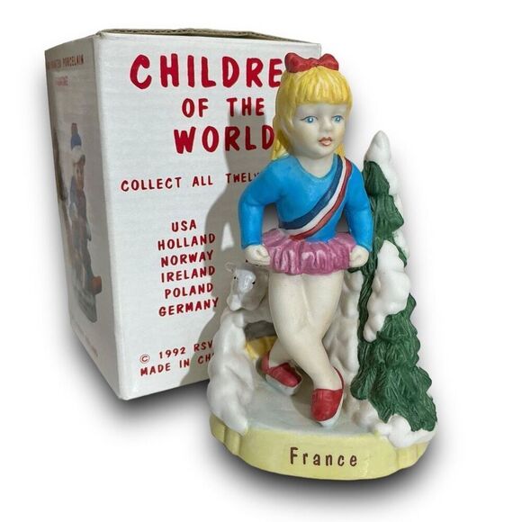 Vintage 1992 RSVP International Inc. Children of the World FRANCE Figurine Hand - Picture 1 of 5